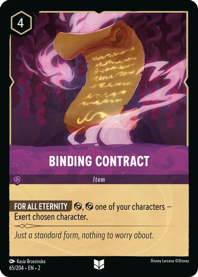 Binding Contract 65/204 - Uncommon - Cold Foil-Kantocards