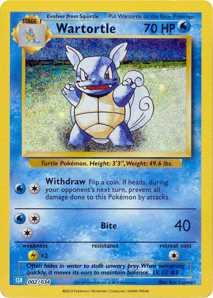 Wartortle 002/034 - Cosmos Holo