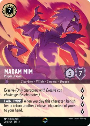 Madam Mim - Purple Dragon (Enchanted) 208/204-Kantocards