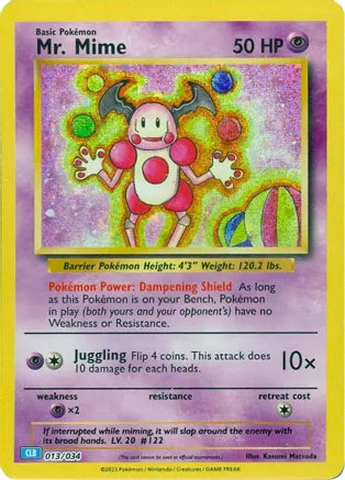 Mr Mime 013/034-Kantocards