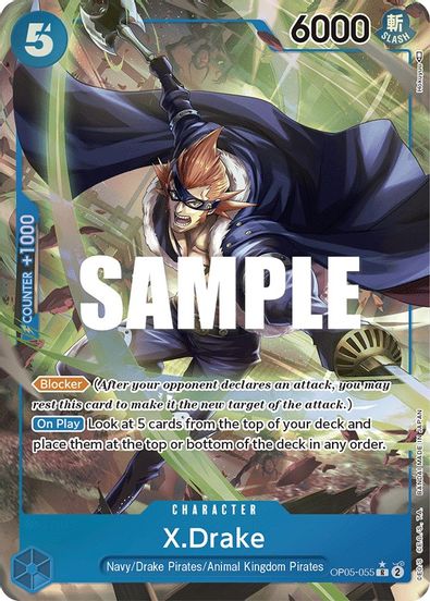 X.Drake (Alternate Art) OP05-055 - Rare-Kantocards