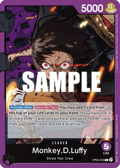 Monkey.D.Luffy OP05-060 - Leader-Kantocards
