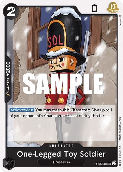One-Legged Toy Soldier OP05-081 - Uncommon-Kantocards