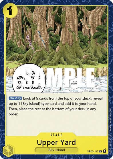Upper Yard OP05-117 - Uncommon-Kantocards