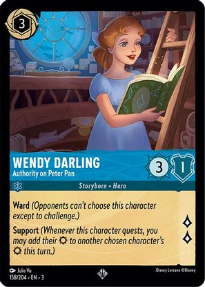 Wendy Darling - Authority on Peter Pan 158/204 - Super Rare - Cold Foil-Kantocards