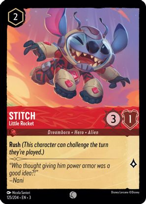 Stitch - Little Rocket 125/204 - Common-Kantocards