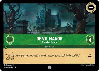 De Vil Manor - Cruella's Estate 100/204 - Common - Cold Foil-Kantocards