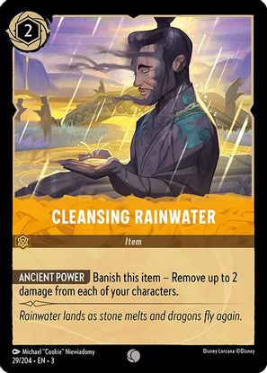 Cleansing Rainwater 29/204 - Common-Kantocards