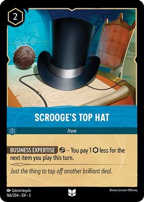Scrooge's Top Hat 166/204 - Uncommon-Kantocards