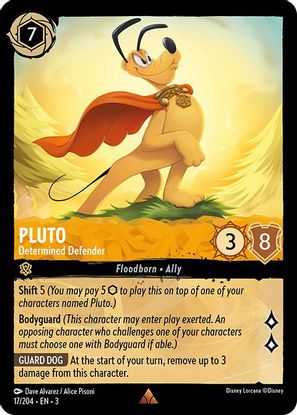 Pluto - Determined Defender 17/204 - Rare - Cold Foil-Kantocards