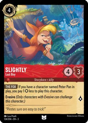 Slightly - Lost Boy 124/204 - Uncommon - Cold Foil-Kantocards