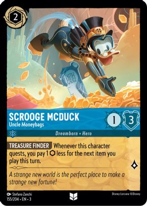 Scrooge McDuck - Uncle Moneybags 155/204 - Uncommon-Kantocards