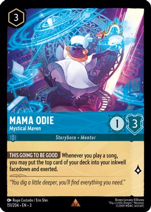 Mama Odie - Mystical Maven 151/204 - Rare - Cold Foil-Kantocards
