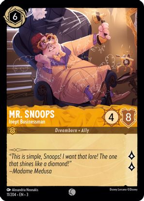 Mr. Snoops - Inept Businessman 11/204 - Common-Kantocards