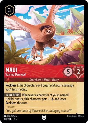Maui - Soaring Demigod 113/204 - Uncommon - Cold Foil-Kantocards
