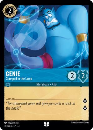 Genie - Cramped in the Lamp 141/204 - Uncommon - Cold Foil-Kantocards