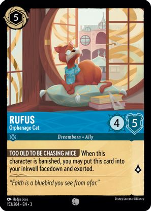 Rufus - Orphanage Cat 153/204 - Common-Kantocards