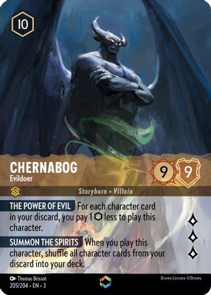 Chernabog - Evildoer 205/204 - Enchanted-Kantocards