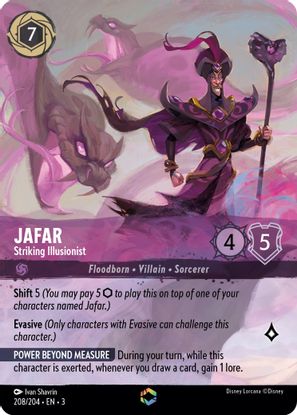 Jafar - Striking Illusionist 208/204 - Enchanted-Kantocards