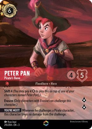 Peter Pan - Pirate's Bane 215/204 - Enchanted-Kantocards