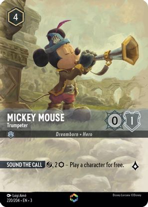 Mickey Mouse - Trumpeter 220/204 - Enchanted-Kantocards