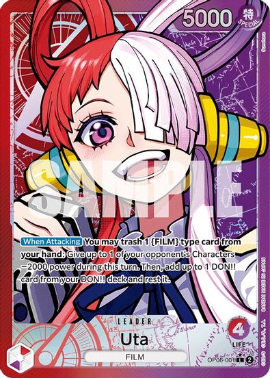 Uta (Alternate Art) OP06-001 - Leader-Kantocards