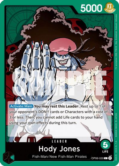 Hody Jones OP06-020 - Leader-Kantocards