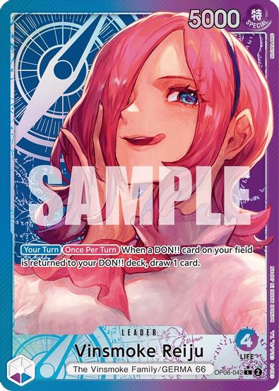 Vinsmoke Reiju (Alternate Art) OP06-042 - Leader-Kantocards