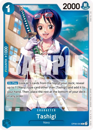 Tashigi OP06-050 - Rare-Kantocards