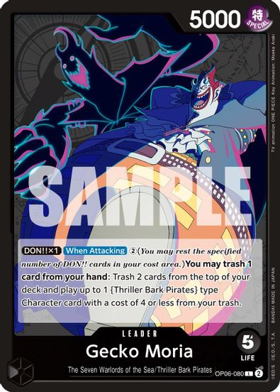 Gecko Moria OP06-080 - Leader-Kantocards