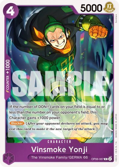 Vinsmoke Yonji OP06-067 - Rare-Kantocards