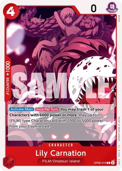 Lily Carnation OP06-015 - Common-Kantocards