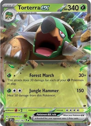 Torterra ex 012/162 - Double Rare-Kantocards