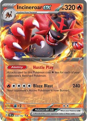 Incineroar ex 034/162 - Double Rare-Kantocards