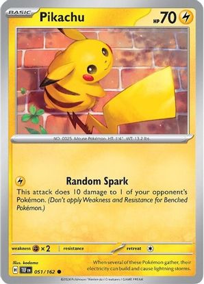 Pikachu 051/162 - Common-Kantocards