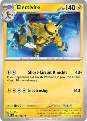 Electivire 054/162 - Uncommon-Kantocards