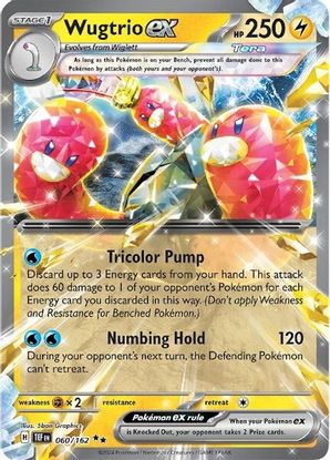 Wugtrio ex 060/162 - Double Rare-Kantocards