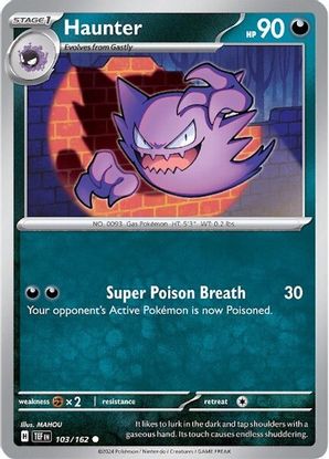 Haunter 103/162 - Common-Kantocards