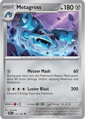 Metagross 115/162 - Uncommon-Kantocards
