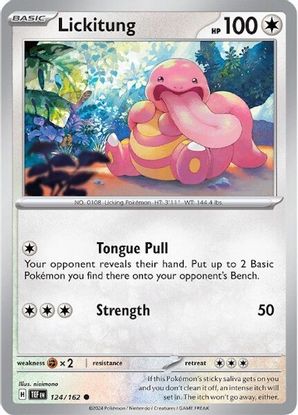 Lickitung 124/162 - Common-Kantocards