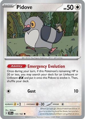 Pidove 133/162 - Common-Kantocards