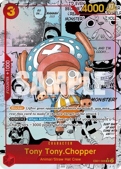 Tony Tony.Chopper (Alternate Art) (Manga) EB01-006 - Super Rare-Kantocards