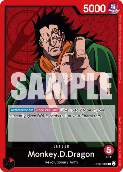 Monkey.D.Dragon OP07-001 - Leader-Kantocards
