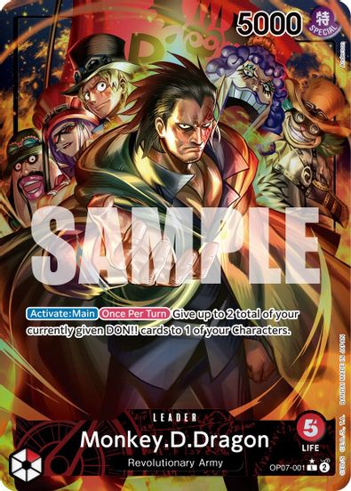 Monkey.D.Dragon (Parallel) OP07-001 - Leader-Kantocards