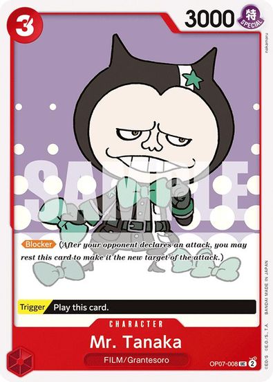Mr. Tanaka OP07-008 - Uncommon-Kantocards