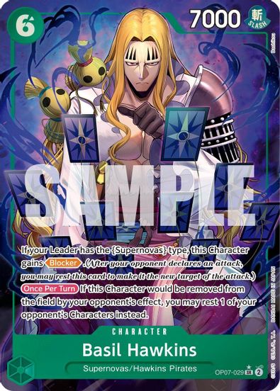 Basil Hawkins (Parallel) OP07-029 - Super Rare-Kantocards