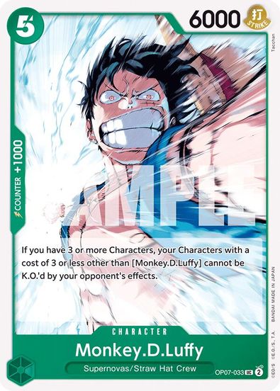 Monkey.D.Luffy OP07-033 - Uncommon-Kantocards