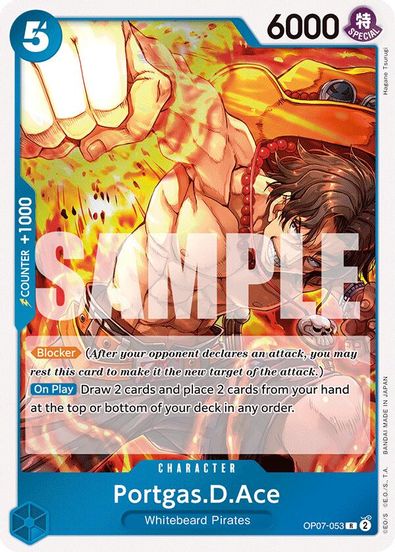Portgas.D.Ace OP07-053 - Rare-Kantocards