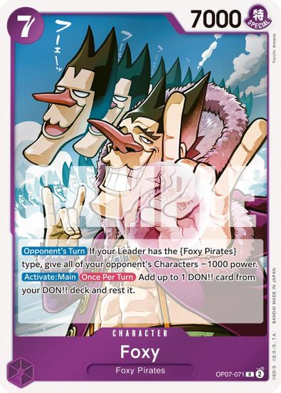 Foxy OP07-071 - Rare-Kantocards