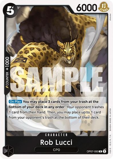 Rob Lucci OP07-093 - Rare-Kantocards